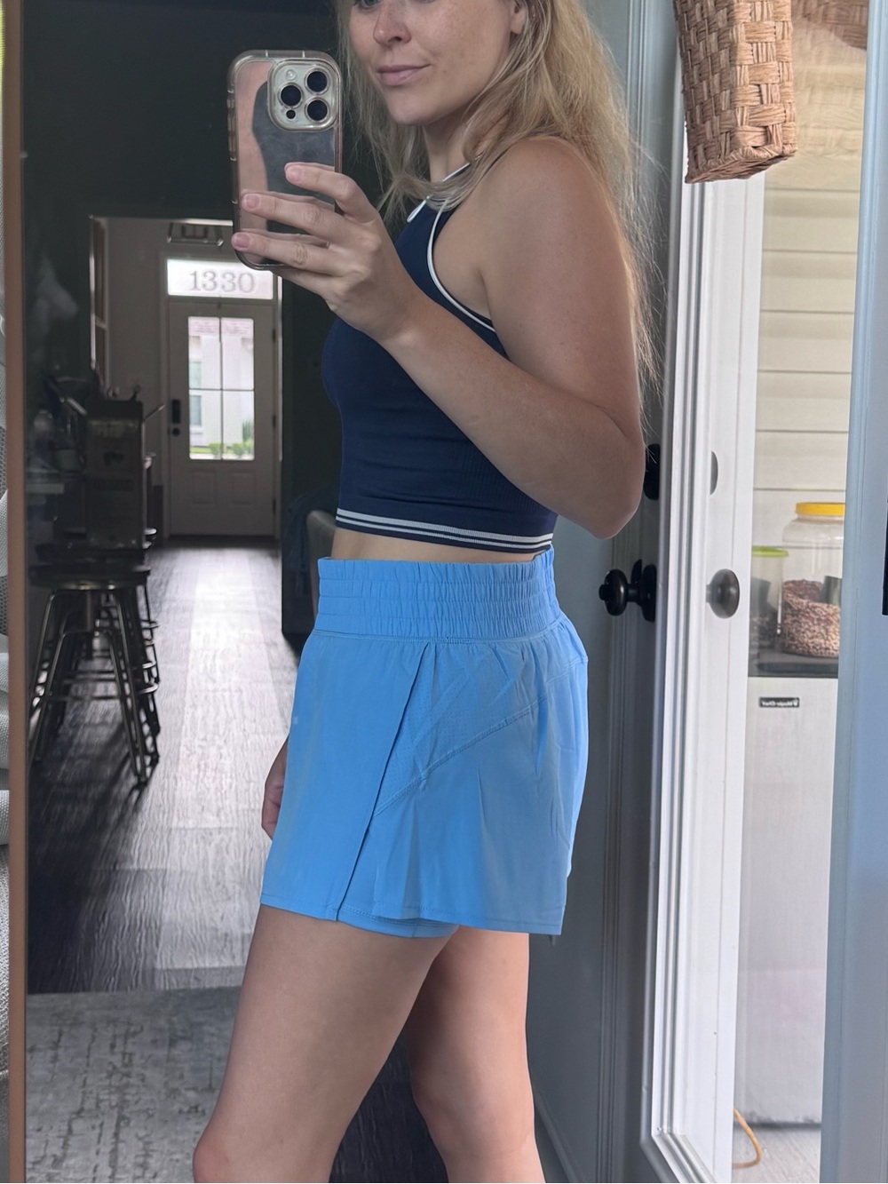 Cardinals Sports Team Light Blue Women's Active Running Gameday Shorts - Picture 10 of 16